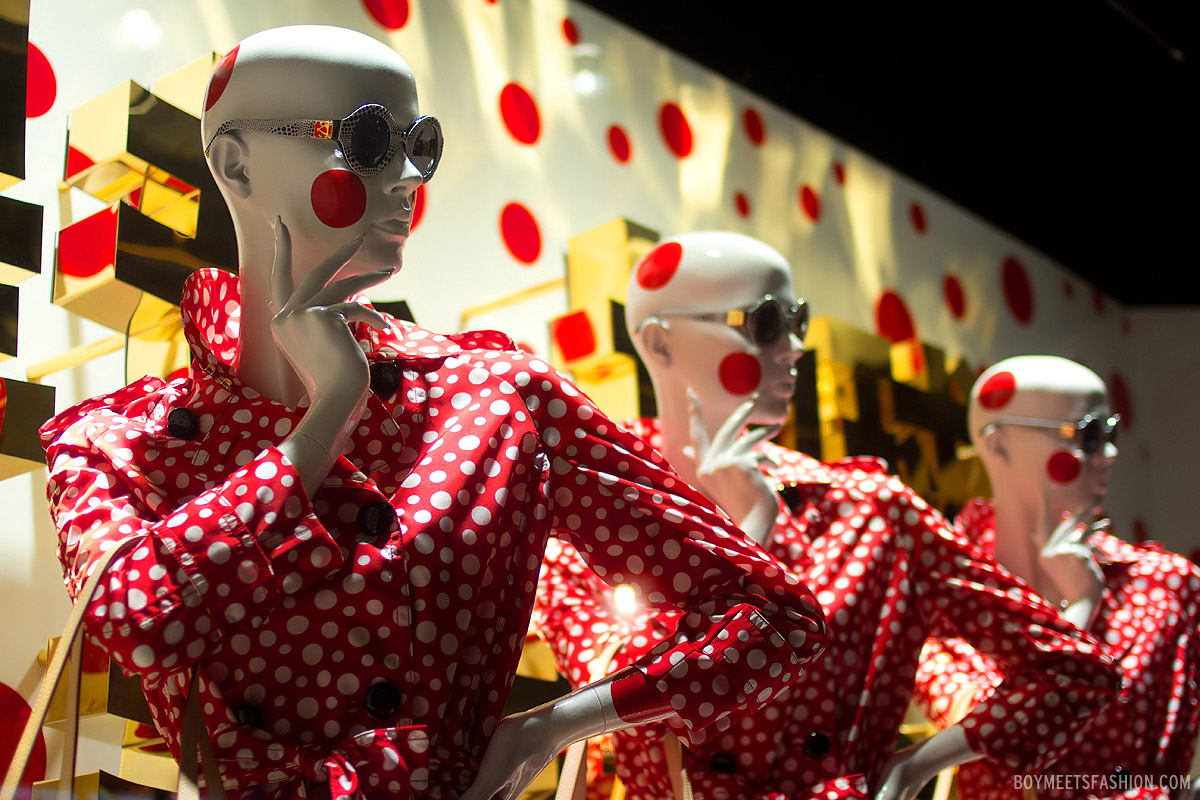 Making of the Kusama Louis Vuitton windows at Selfridges 