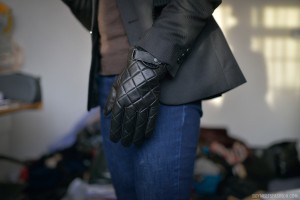 mens leather gloves barbour